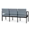 Lesro Lenox 3 Seat Tandem Seating W/ Arms, 64.5 in W 24.5 in L 32 in H LS3103 - alternate 2